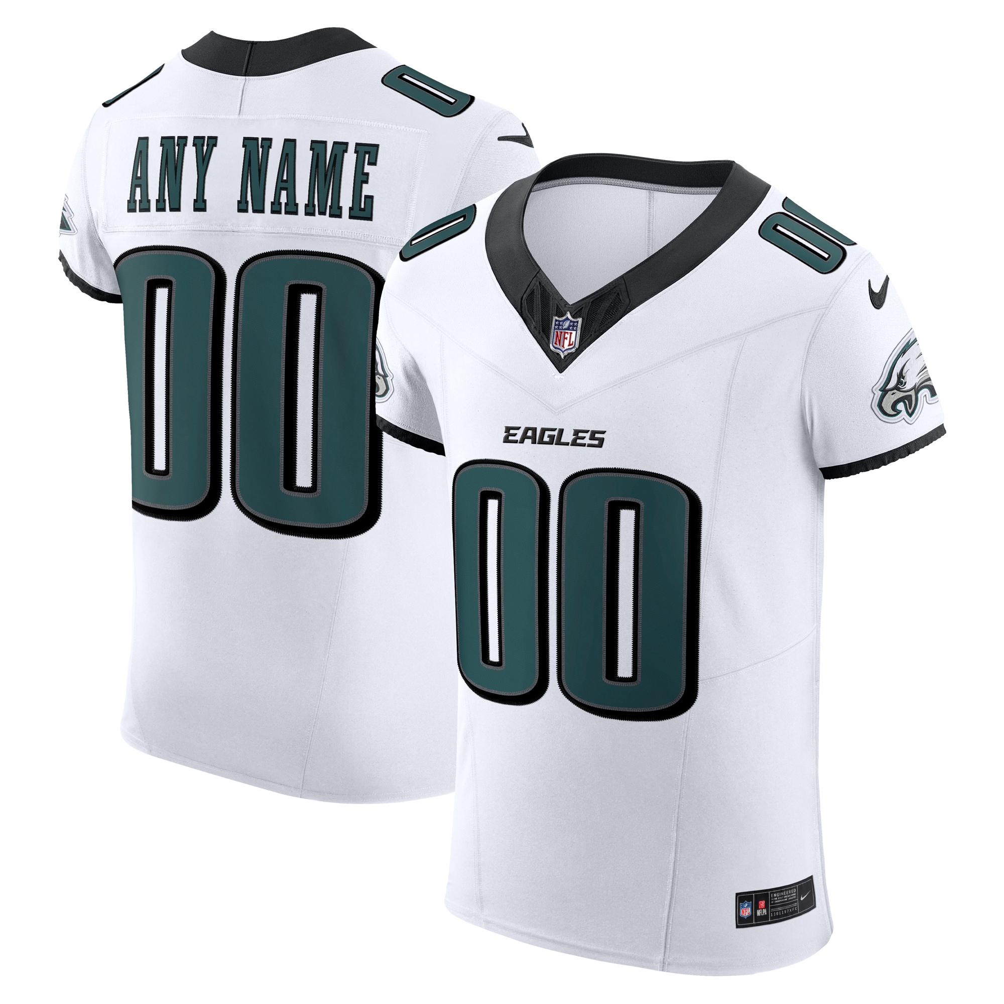 mens nike white philadelphia eagles vapor f.u.s.e. elite custom jersey | NFL Jerseys & Hats Collection at Eagles Jerseys