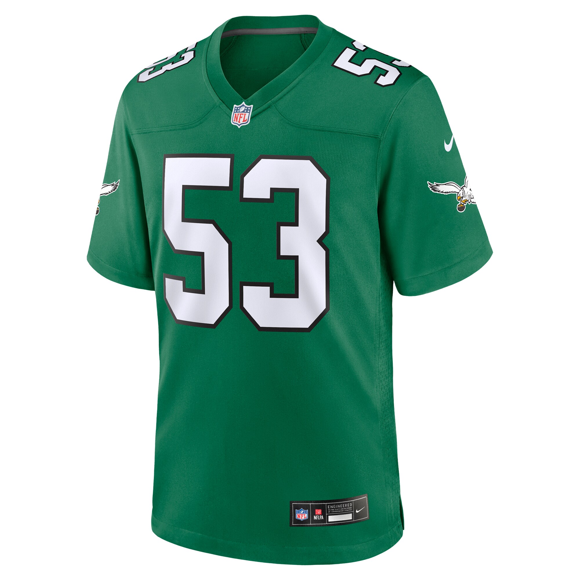 mens nike zack baun kelly green philadelphia eagles alternate game jersey | NFL Jerseys & Hats Collection at Eagles Jerseys