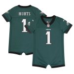 newborn  infant nike jalen hurts midnight green philadelphia eagles game romper jersey | NFL Jerseys & Hats Collection at Eagles Jerseys