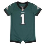 newborn  infant nike jalen hurts midnight green philadelphia eagles game romper jersey | NFL Jerseys & Hats Collection at Eagles Jerseys
