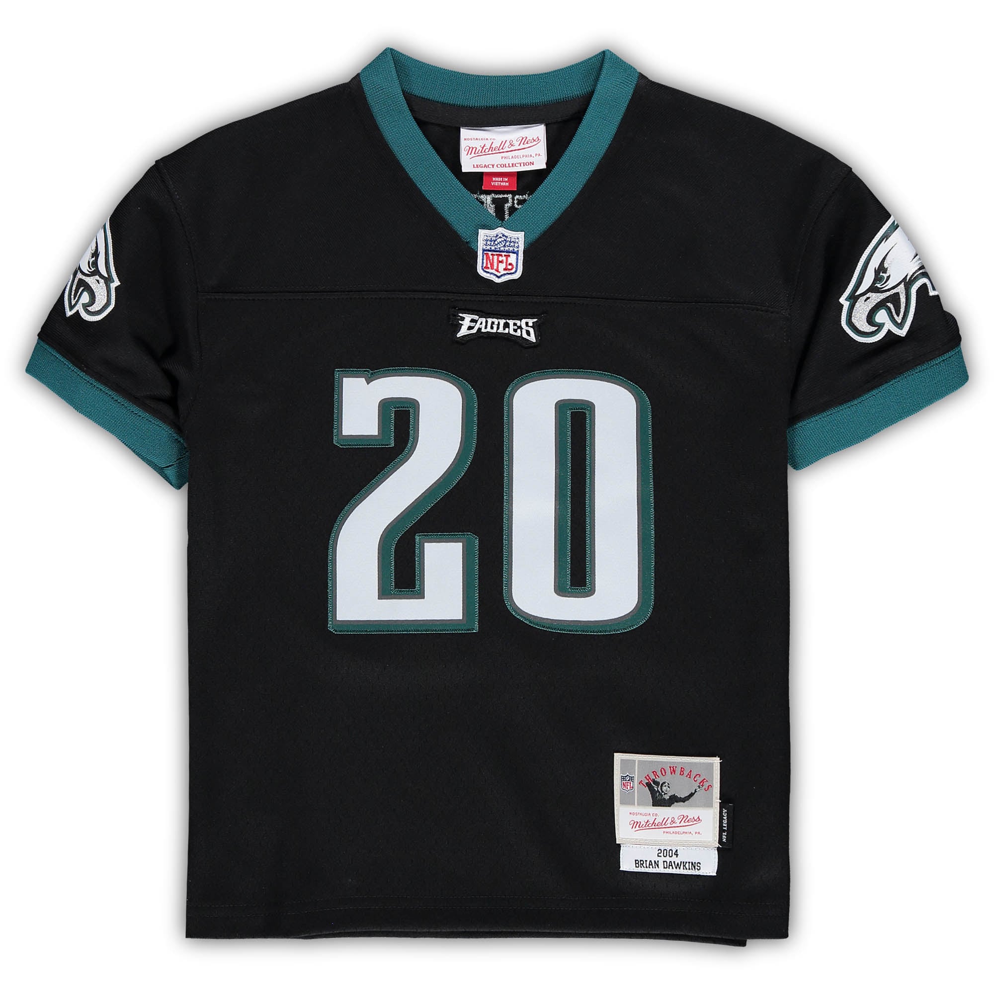 preschool mitchell  ness brian dawkins black philadelphia eagles retired legacy jersey | NFL Jerseys & Hats Collection at Eagles Jerseys