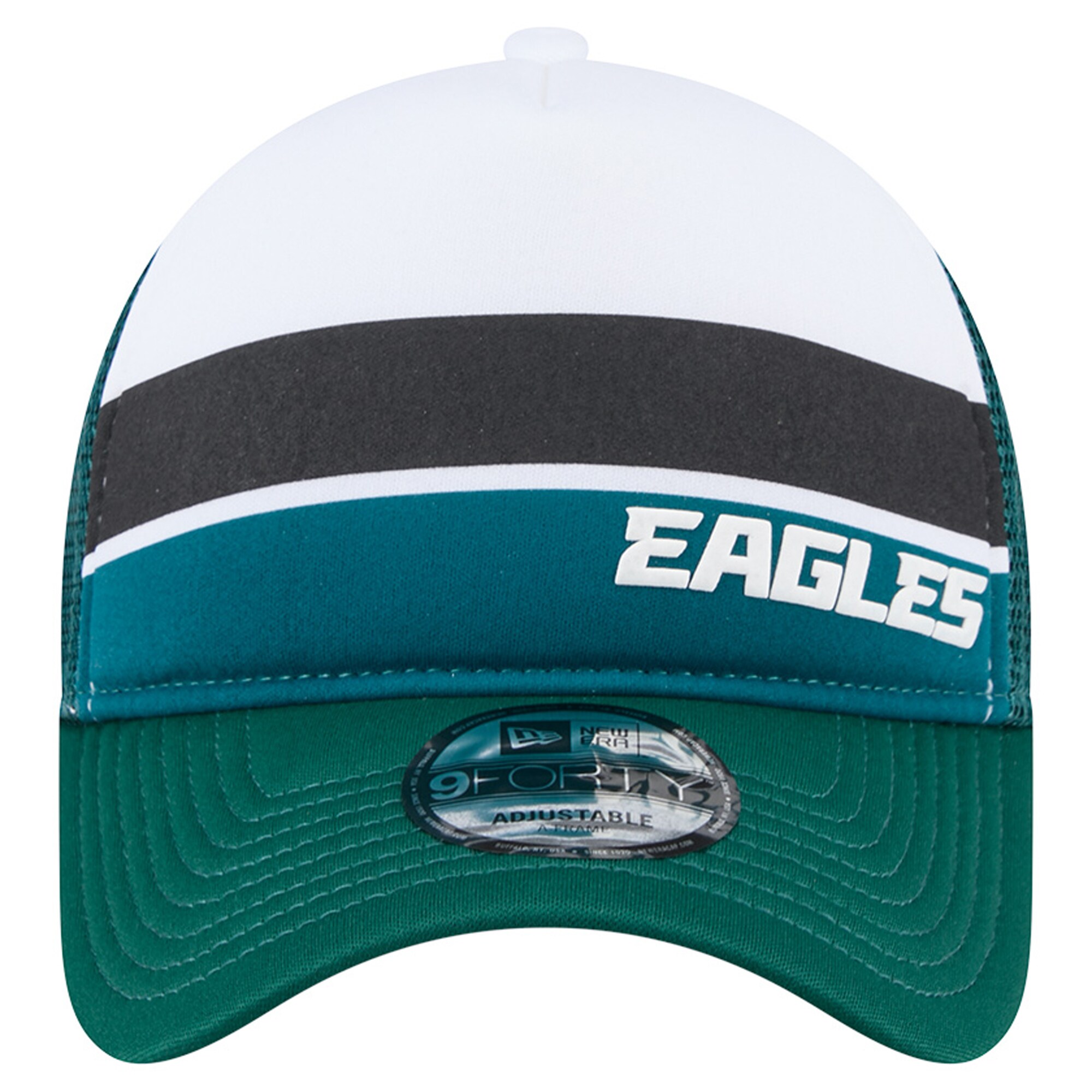 toddler new era midnight green philadelphia eagles sport night color block 9forty a-frame trucker adjustable hat | NFL Jerseys & Hats Collection at Eagles Jerseys