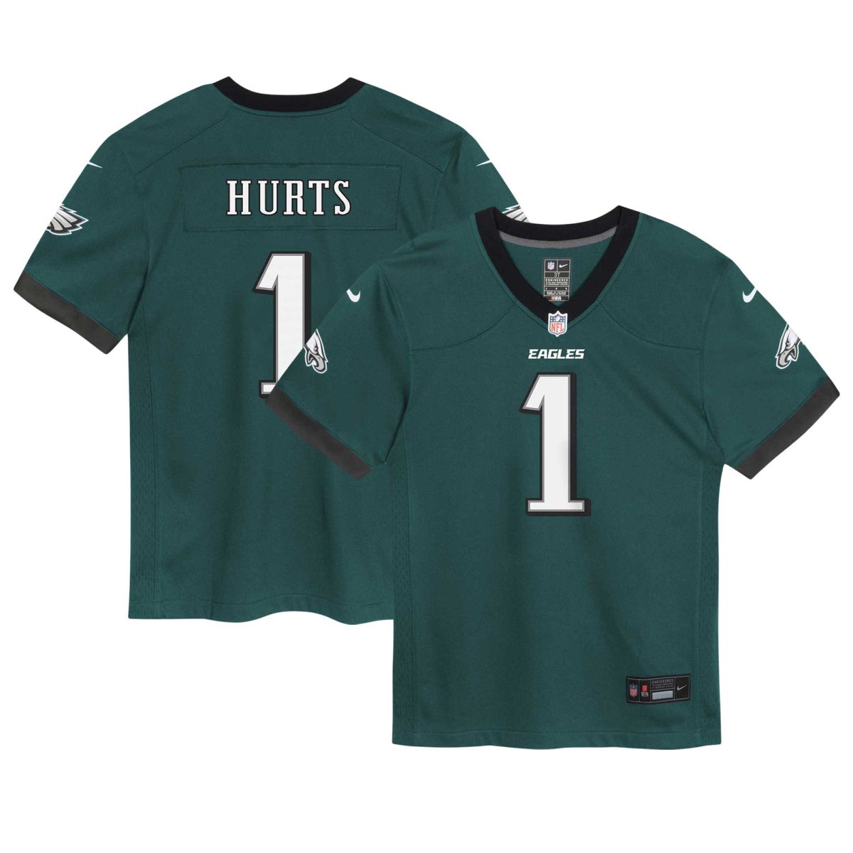 toddler nike jalen hurts midnight green philadelphia eagles game jersey | NFL Jerseys & Hats Collection at Eagles Jerseys