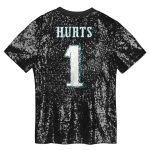 womens jalen hurts black philadelphia eagles player name  number v-neck fashion jersey | NFL Jerseys & Hats Collection at Eagles Jerseys