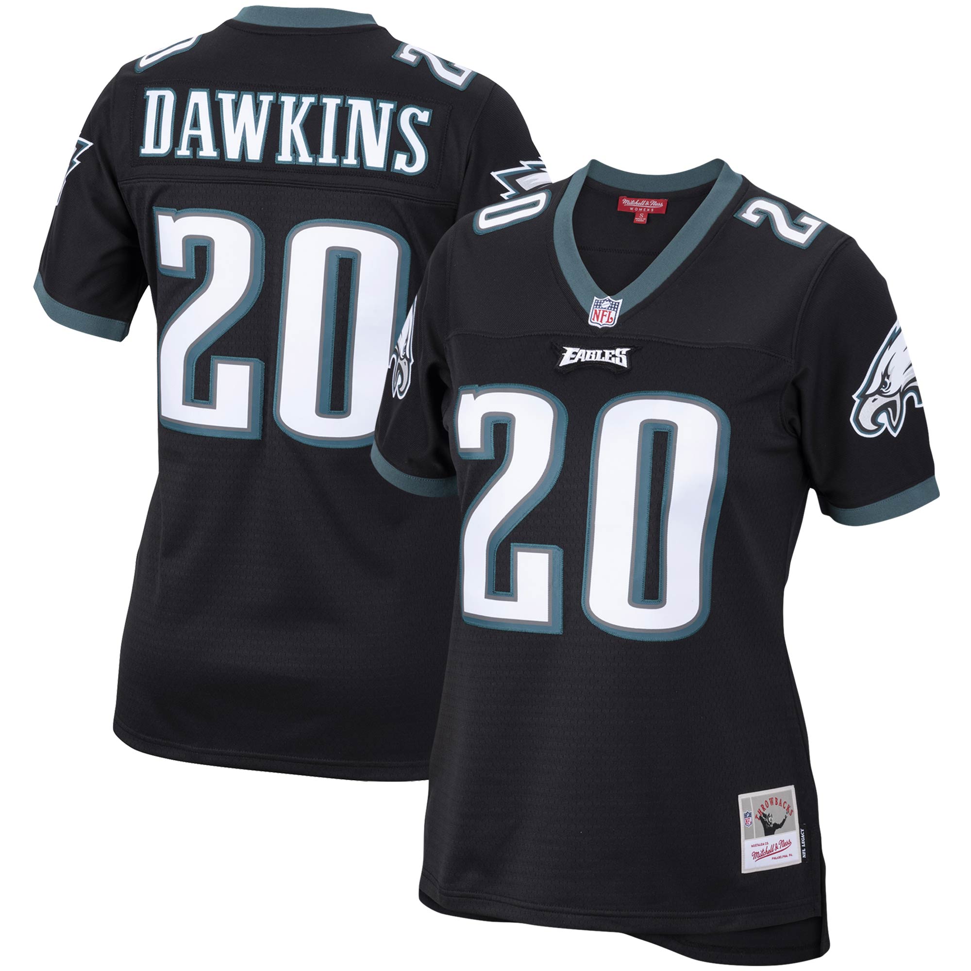 womens mitchell  ness brian dawkins black philadelphia eagles legacy replica team jersey | NFL Jerseys & Hats Collection at Eagles Jerseys