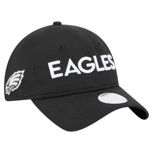 womens new era black philadelphia eagles cece 9twenty adjustable hat | NFL Jerseys & Hats Collection at Eagles Jerseys