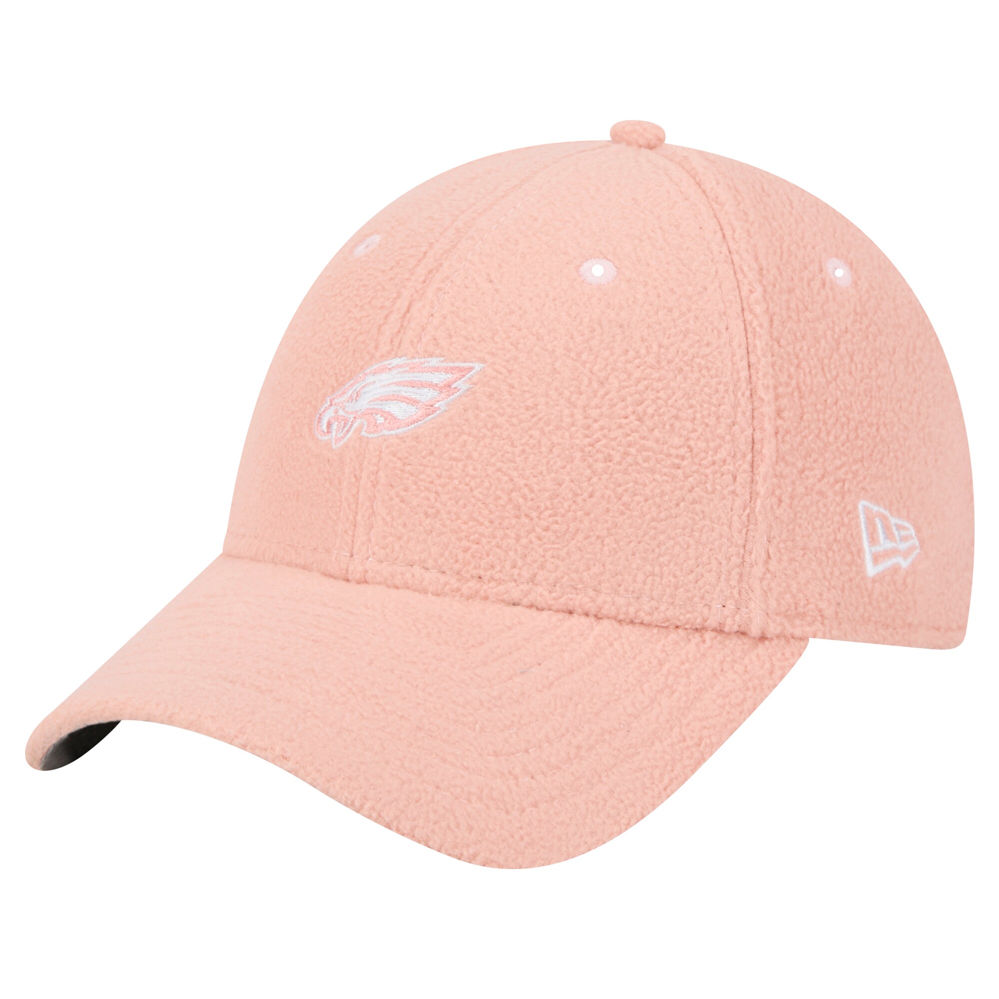womens new era light pink philadelphia eagles cozy sherpa 9forty adjustable hat | NFL Jerseys & Hats Collection at Eagles Jerseys