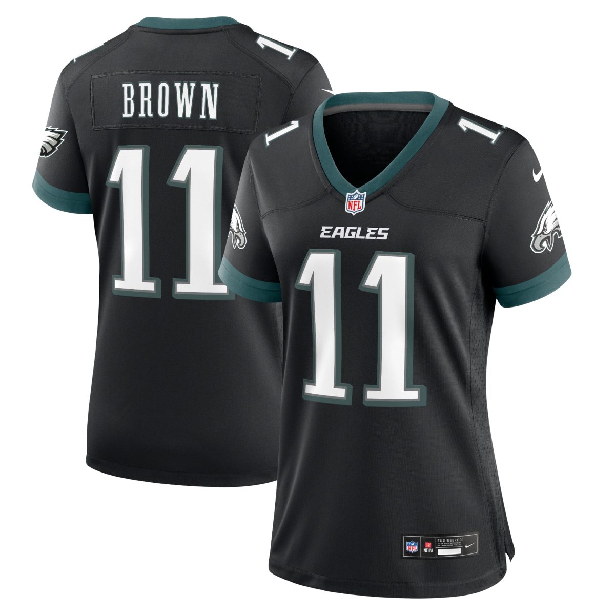 womens nike a.j. brown black philadelphia eagles alternate game jersey | NFL Jerseys & Hats Collection at Eagles Jerseys