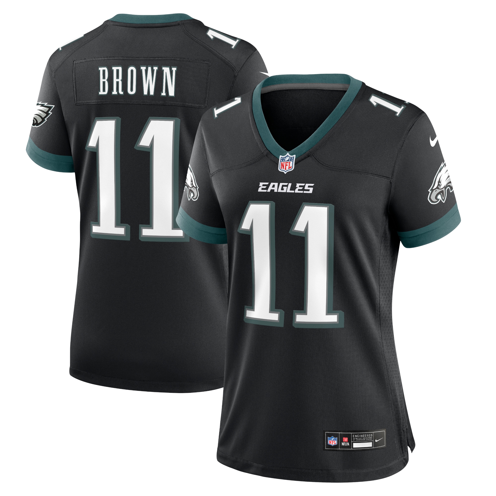 womens nike a.j. brown black philadelphia eagles alternate game jersey | NFL Jerseys & Hats Collection at Eagles Jerseys