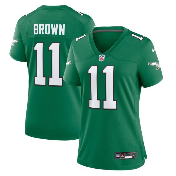 womens nike a.j. brown kelly green philadelphia eagles player jersey | NFL Jerseys & Hats Collection at Eagles Jerseys