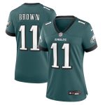 womens nike a.j. brown midnight green philadelphia eagles team game jersey | NFL Jerseys & Hats Collection at Eagles Jerseys