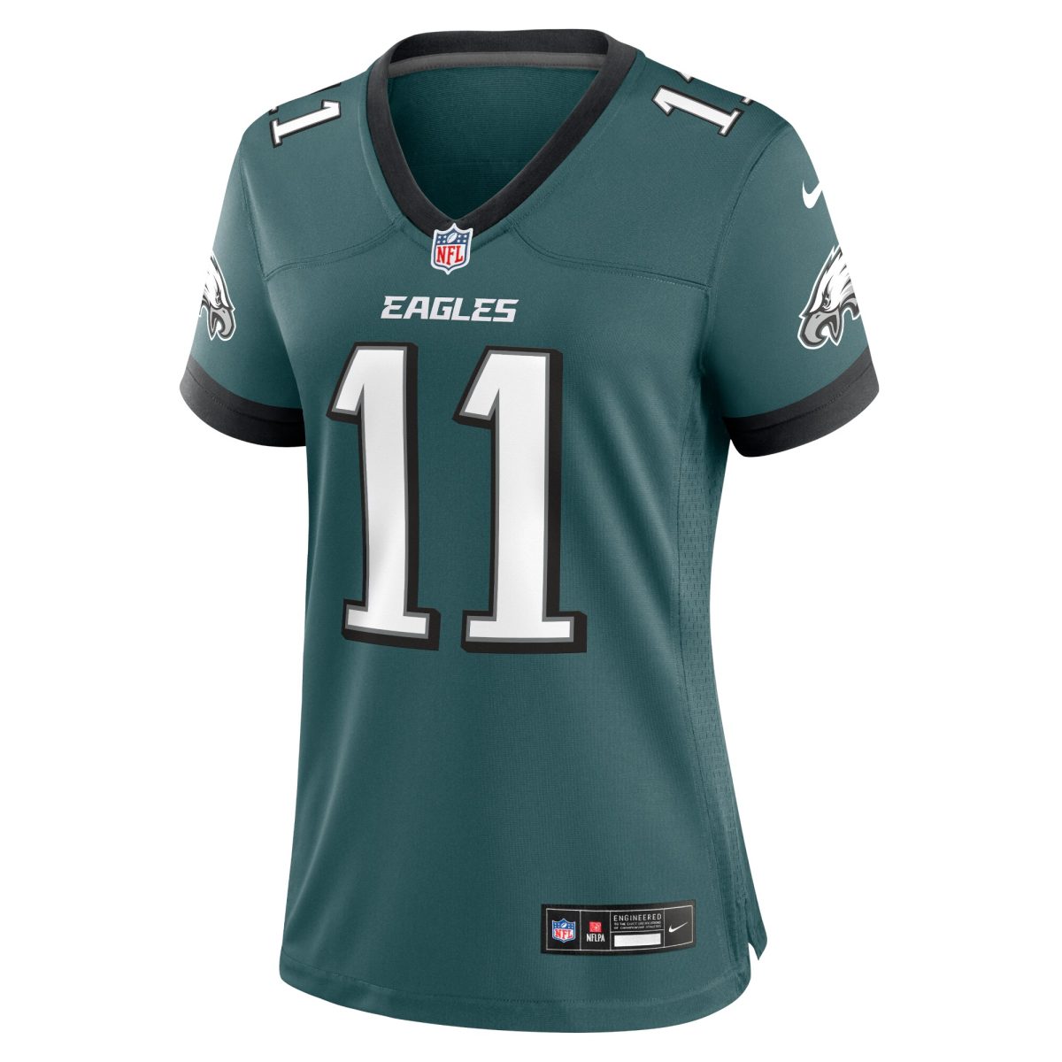womens nike a.j. brown midnight green philadelphia eagles team game jersey | NFL Jerseys & Hats Collection at Eagles Jerseys