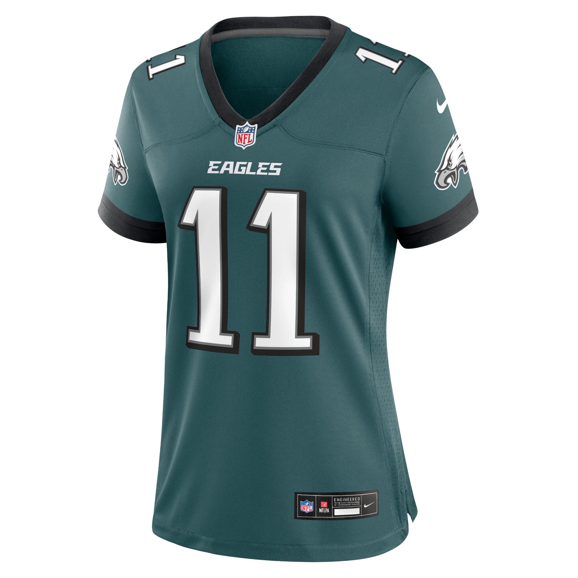 womens nike a.j. brown midnight green philadelphia eagles team game jersey | NFL Jerseys & Hats Collection at Eagles Jerseys