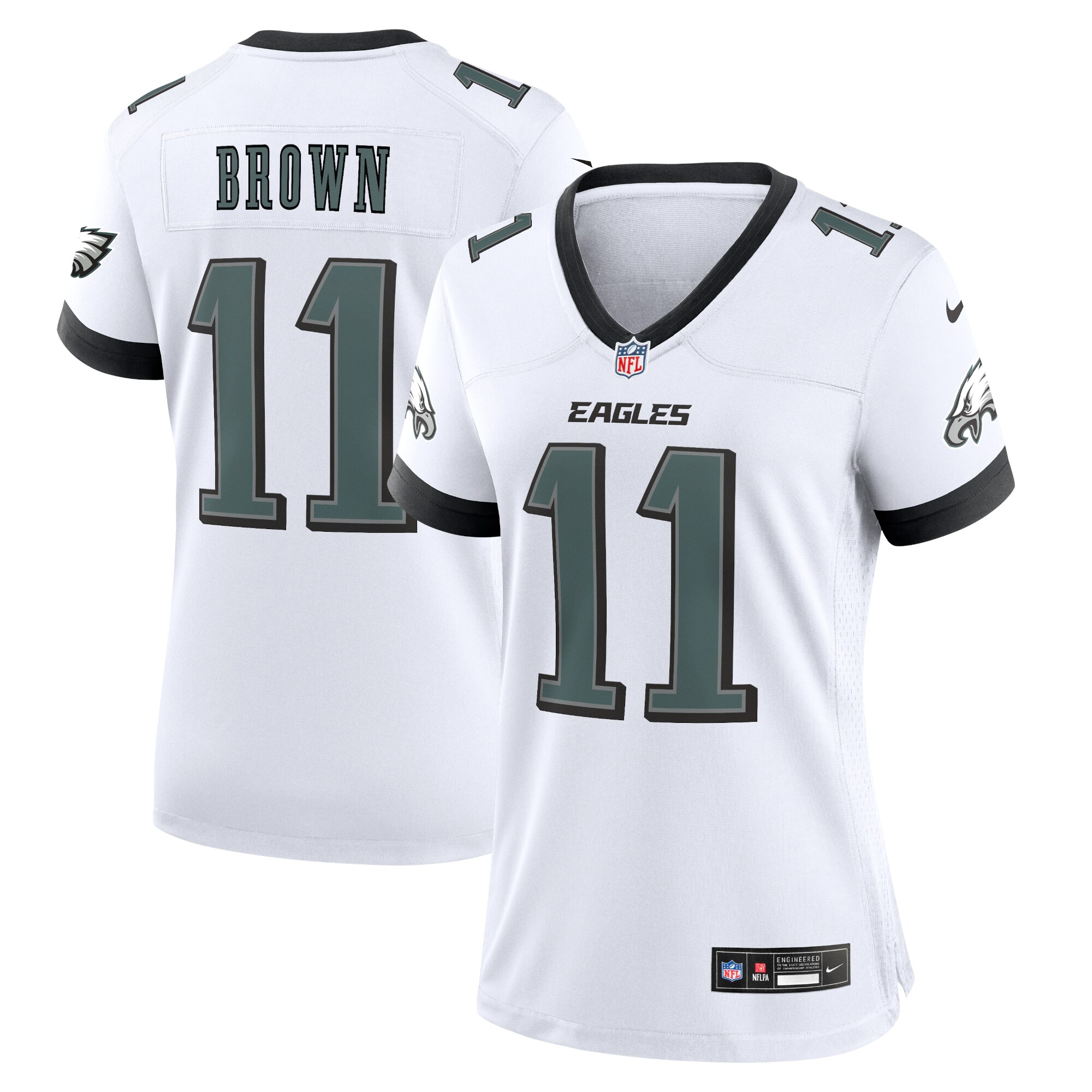 womens nike a.j. brown white philadelphia eagles game jersey | NFL Jerseys & Hats Collection at Eagles Jerseys