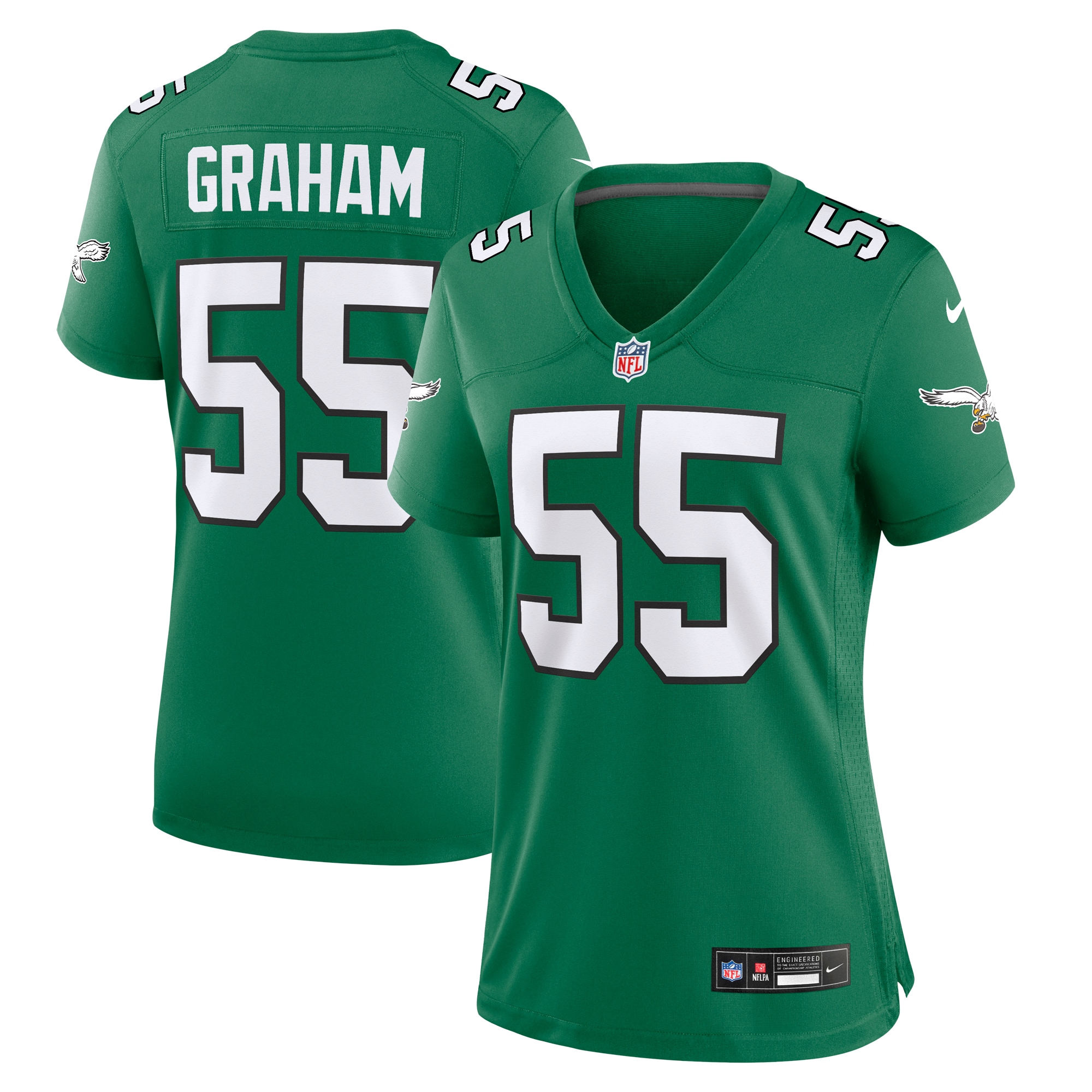 womens nike brandon graham kelly green philadelphia eagles alternate game jersey | NFL Jerseys & Hats Collection at Eagles Jerseys