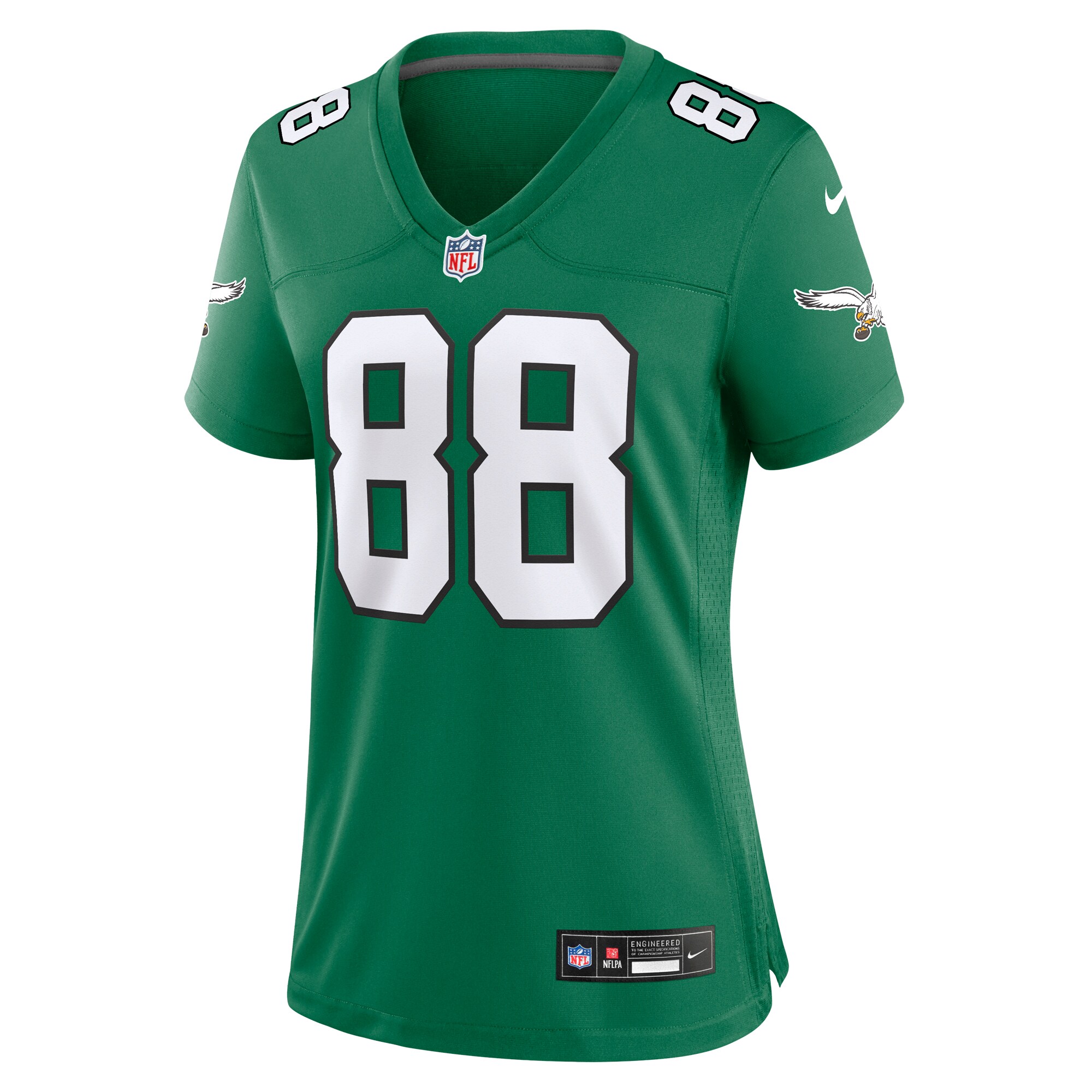womens nike dallas goedert kelly green philadelphia eagles alternate game jersey | NFL Jerseys & Hats Collection at Eagles Jerseys