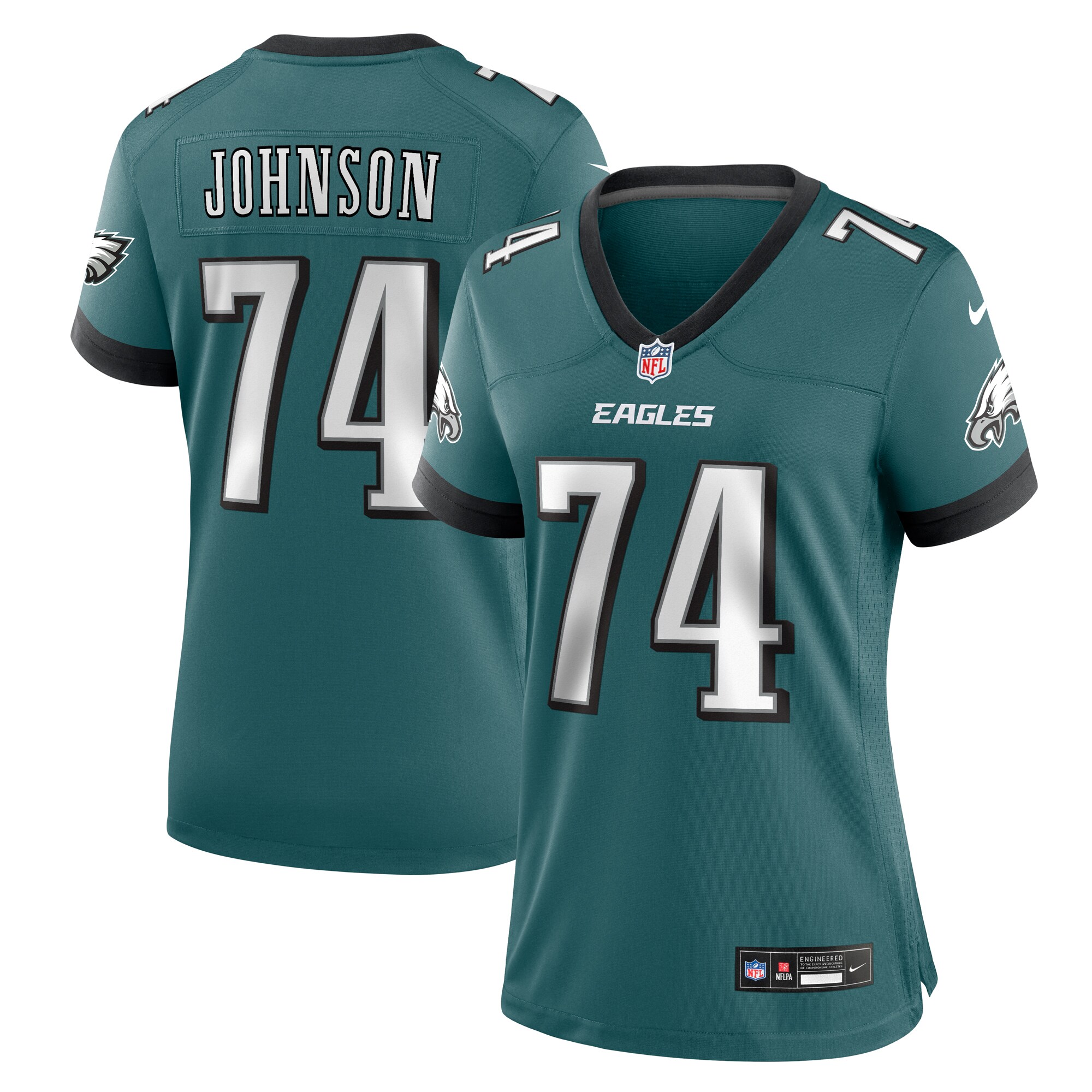 womens nike fred johnson midnight green philadelphia eagles team game jersey | NFL Jerseys & Hats Collection at Eagles Jerseys