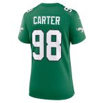 womens nike jalen carter kelly green philadelphia eagles alternate game jersey | NFL Jerseys & Hats Collection at Eagles Jerseys