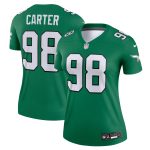 womens nike jalen carter kelly green philadelphia eagles alternate legend player performance top | NFL Jerseys & Hats Collection at Eagles Jerseys