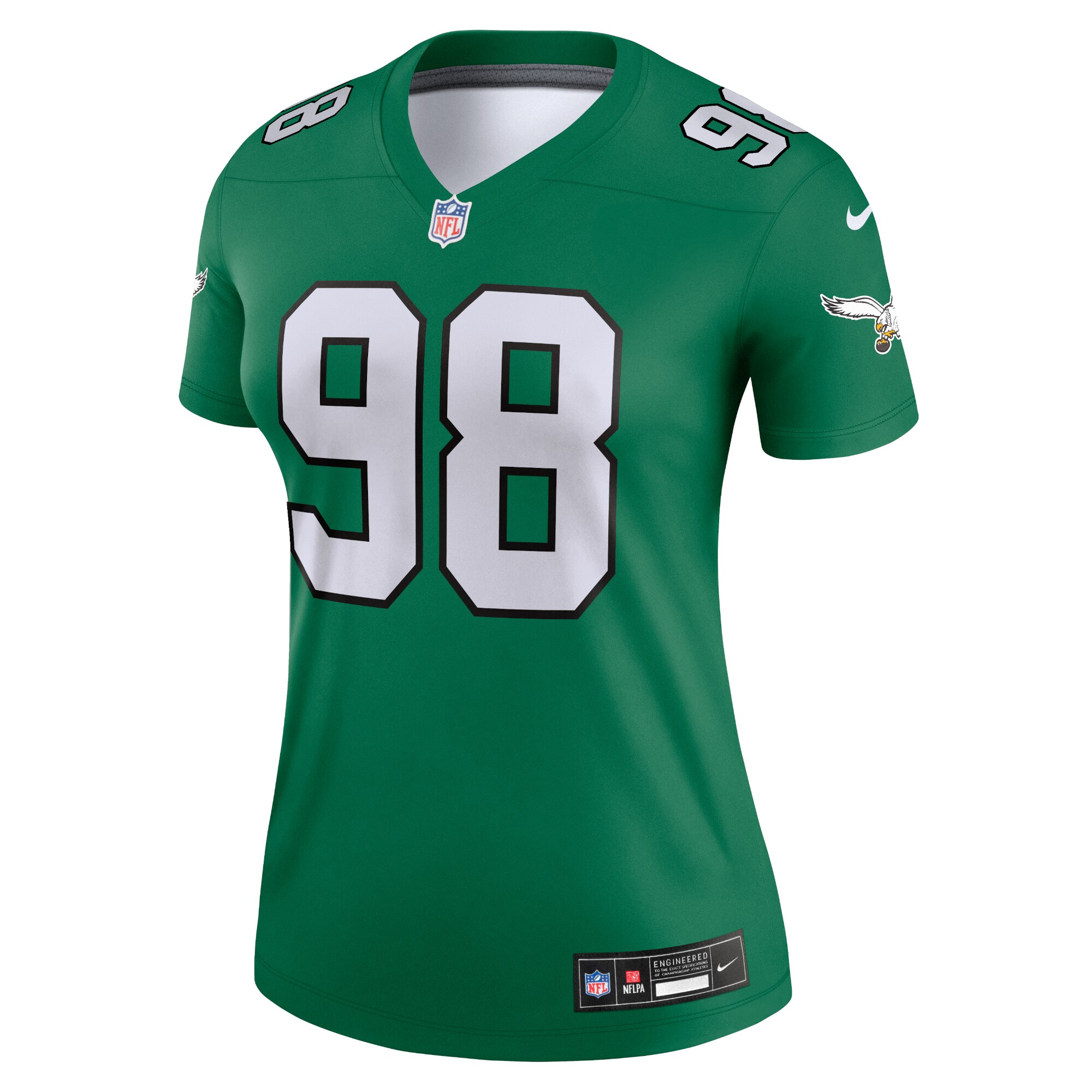womens nike jalen carter kelly green philadelphia eagles alternate legend player performance top | NFL Jerseys & Hats Collection at Eagles Jerseys