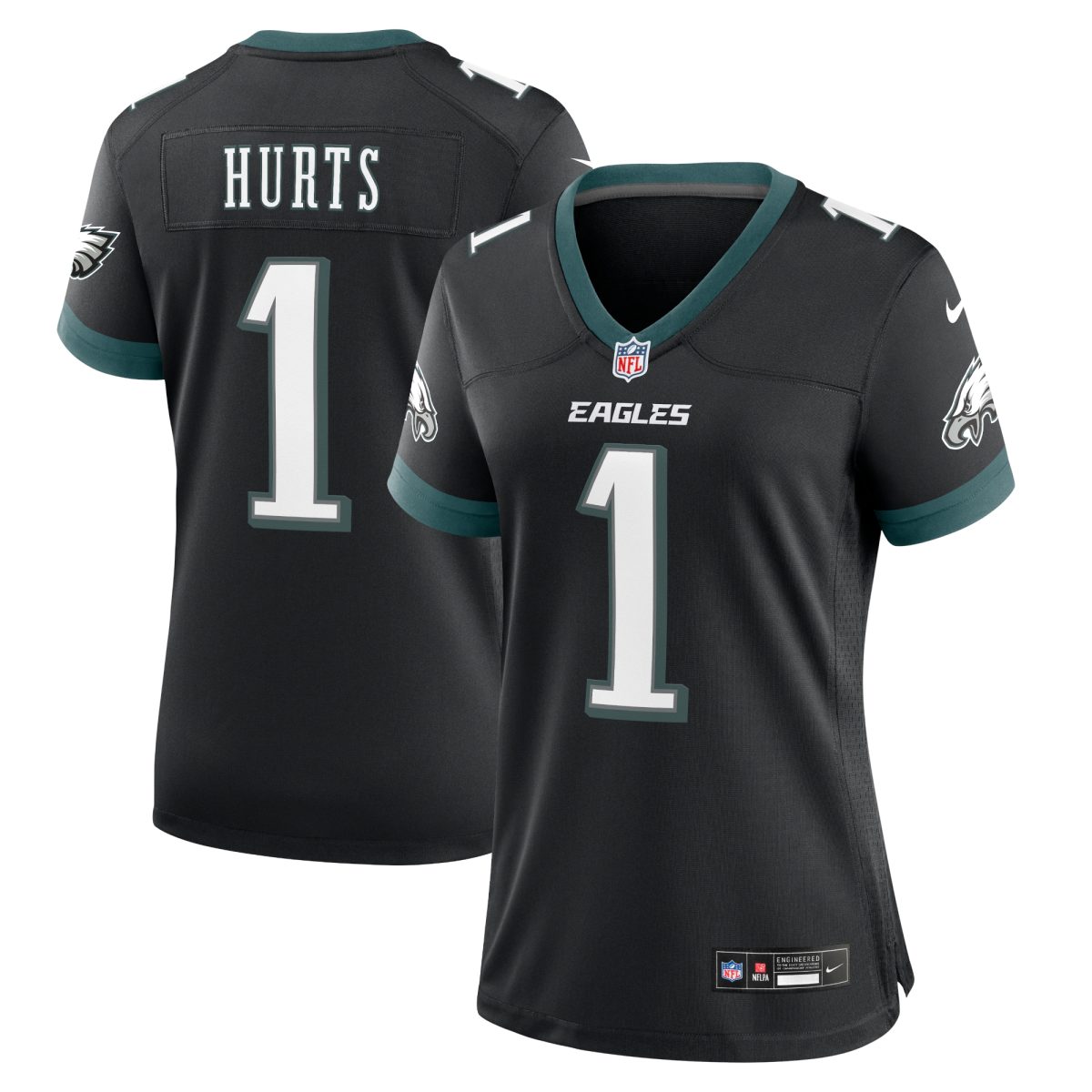 womens nike jalen hurts black philadelphia eagles alternate game jersey | NFL Jerseys & Hats Collection at Eagles Jerseys