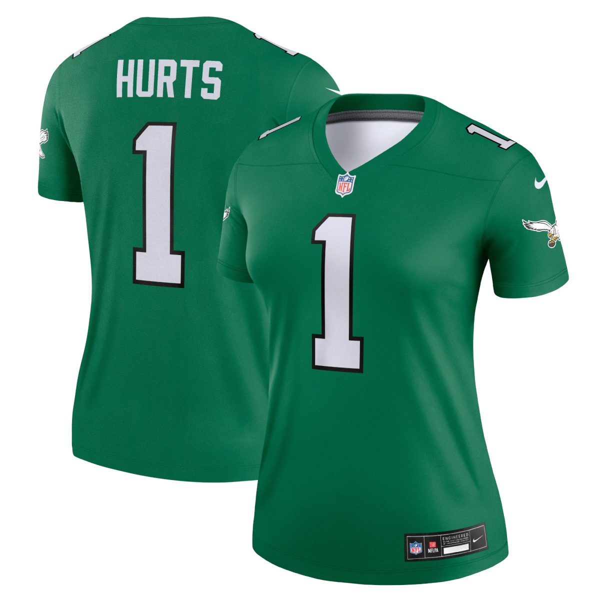 womens nike jalen hurts kelly green philadelphia eagles alternate legend player performance top | NFL Jerseys & Hats Collection at Eagles Jerseys