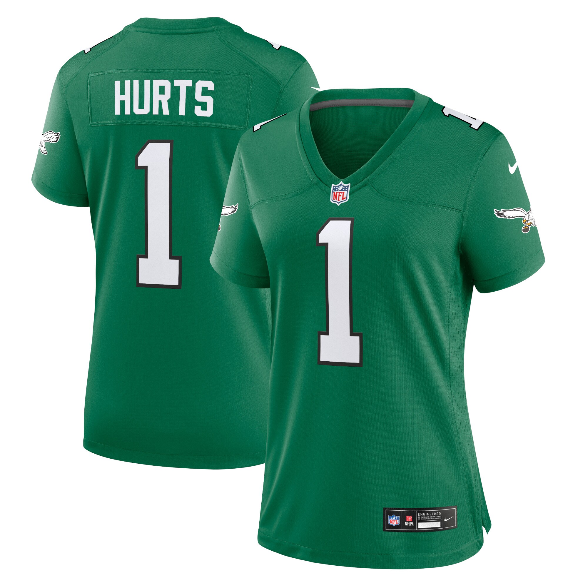 womens nike jalen hurts kelly green philadelphia eagles game player jersey | NFL Jerseys & Hats Collection at Eagles Jerseys