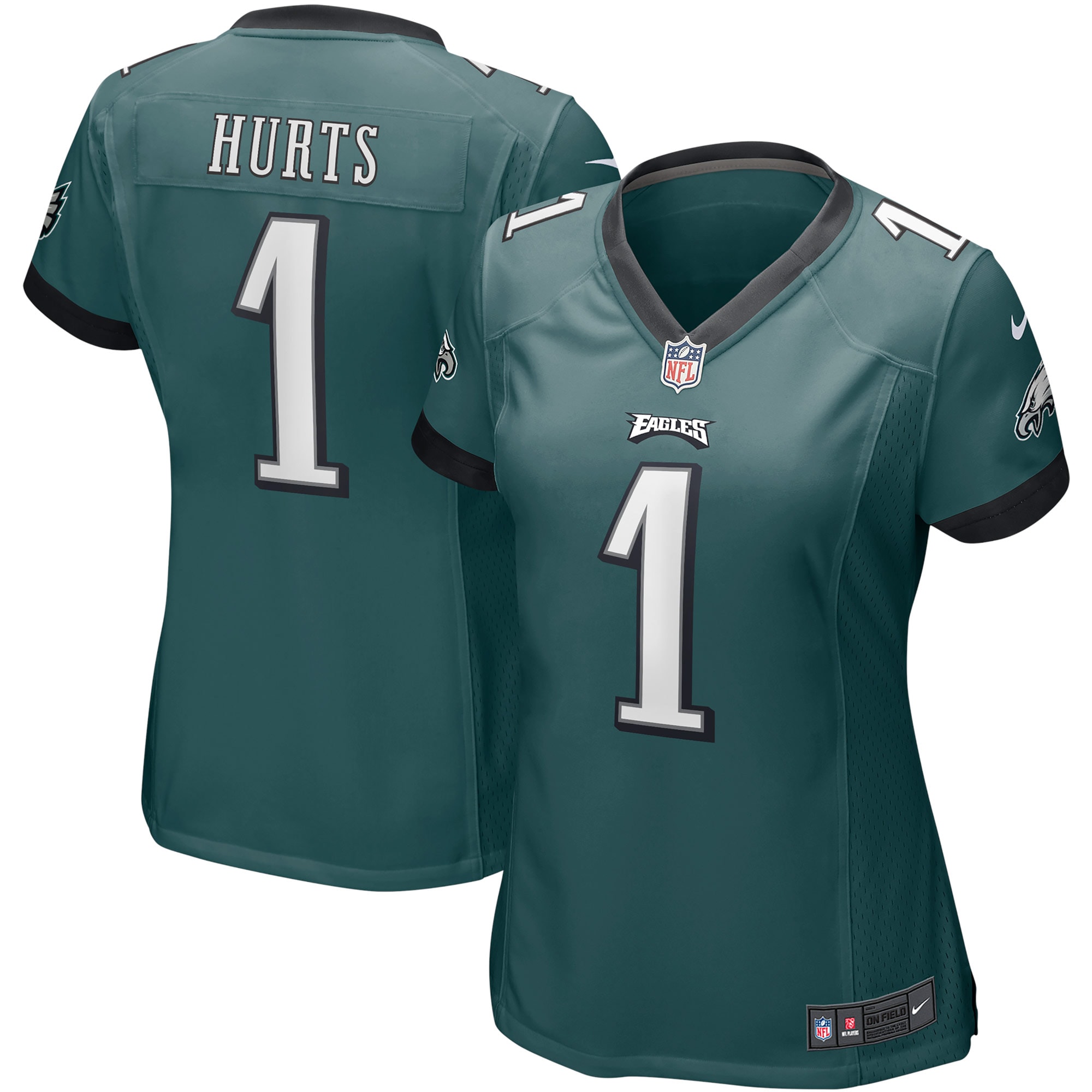 womens nike jalen hurts midnight green philadelphia eagles team game jersey | NFL Jerseys & Hats Collection at Eagles Jerseys