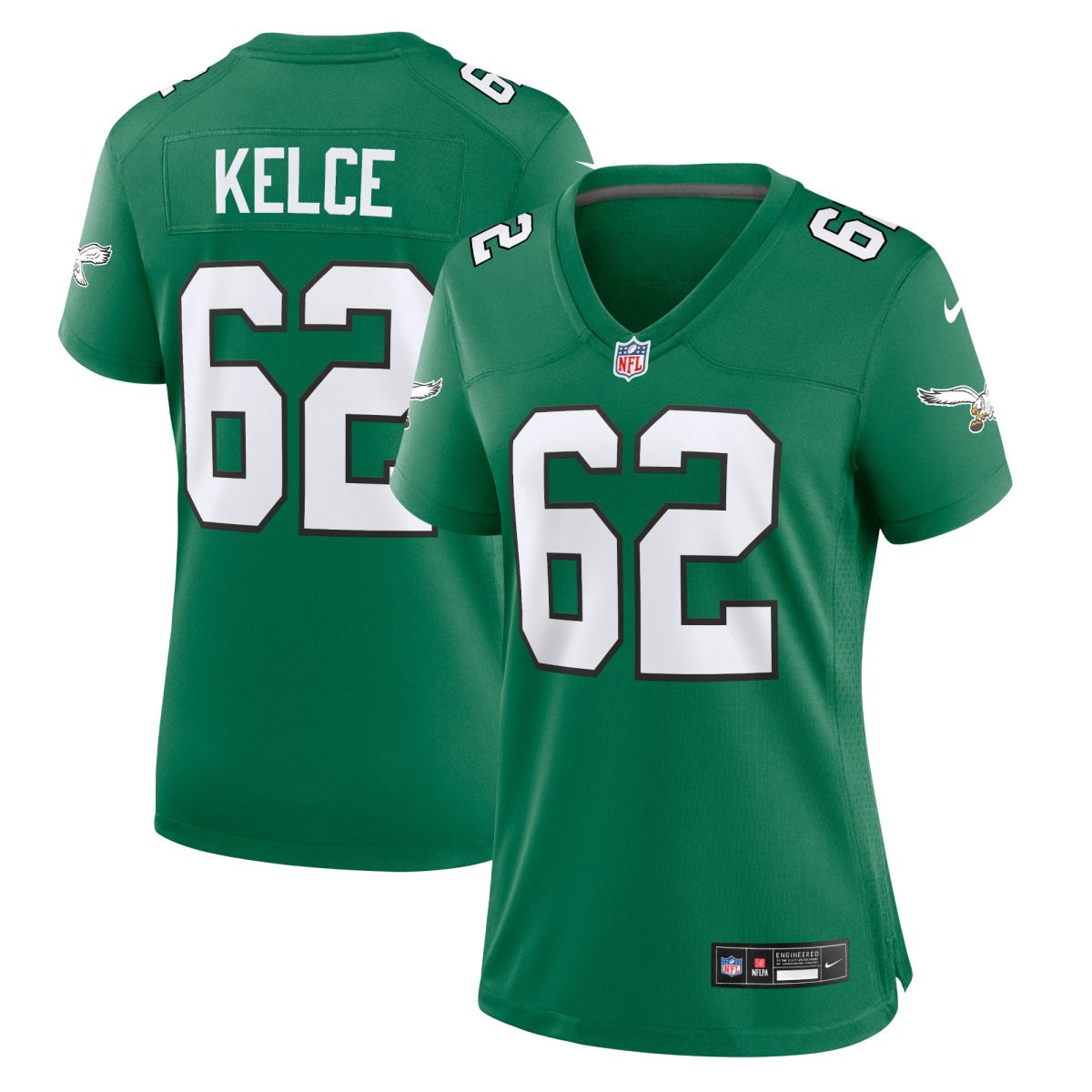 womens nike jason kelce kelly green philadelphia eagles player jersey | NFL Jerseys & Hats Collection at Eagles Jerseys