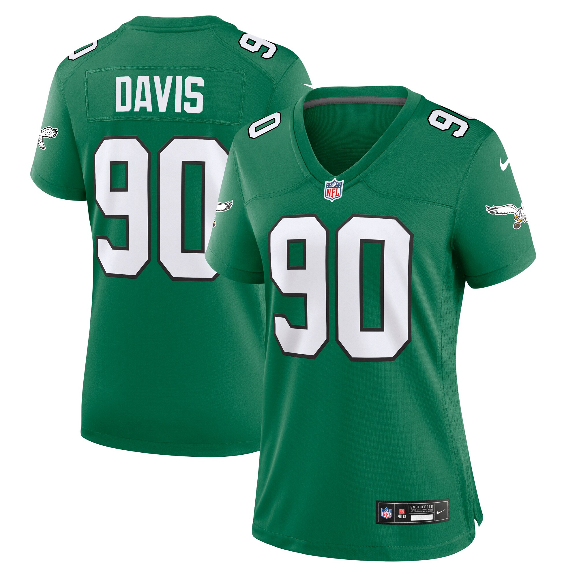 womens nike jordan davis kelly green philadelphia eagles alternate game jersey | NFL Jerseys & Hats Collection at Eagles Jerseys