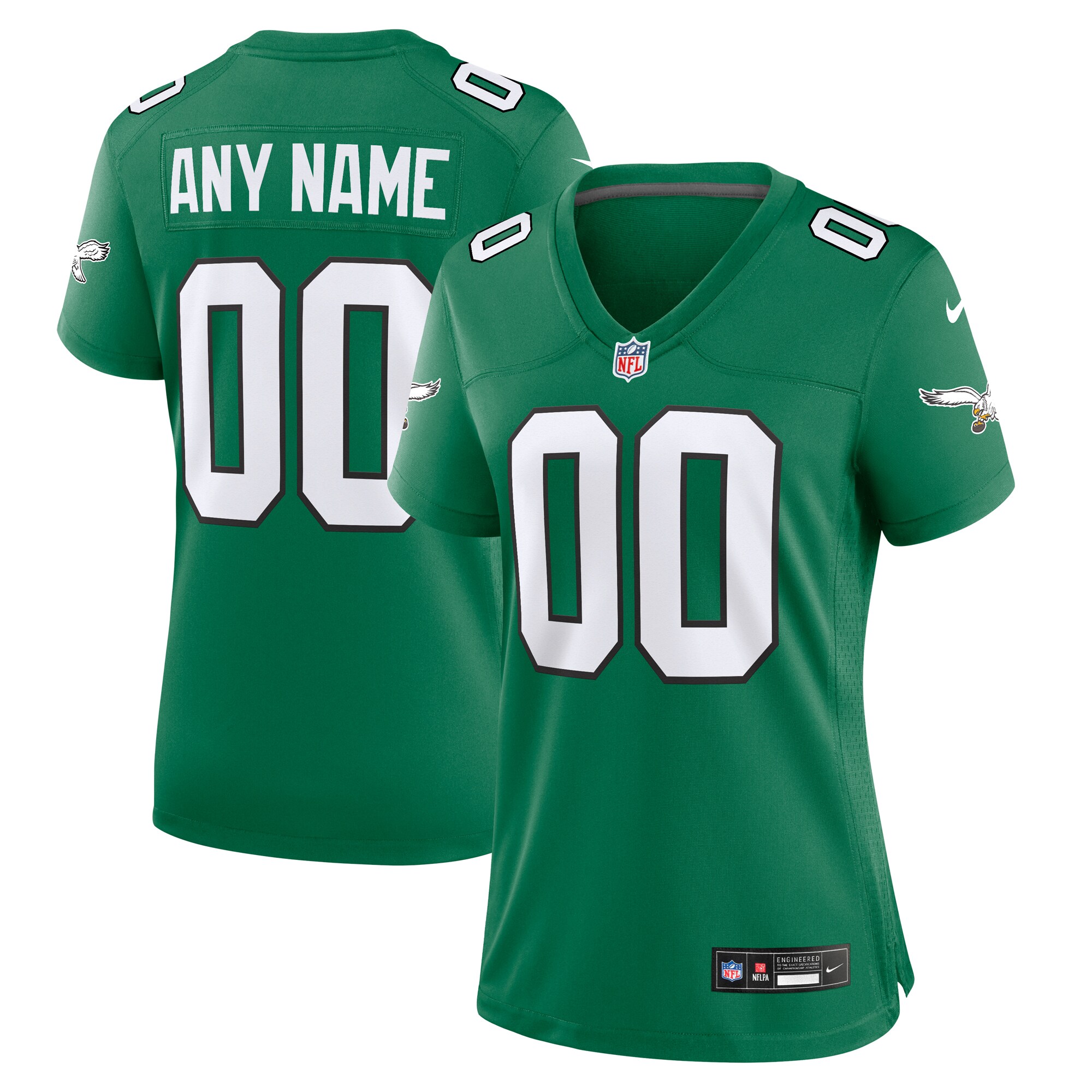 womens nike kelly green philadelphia eagles alternate custom game jersey | NFL Jerseys & Hats Collection at Eagles Jerseys