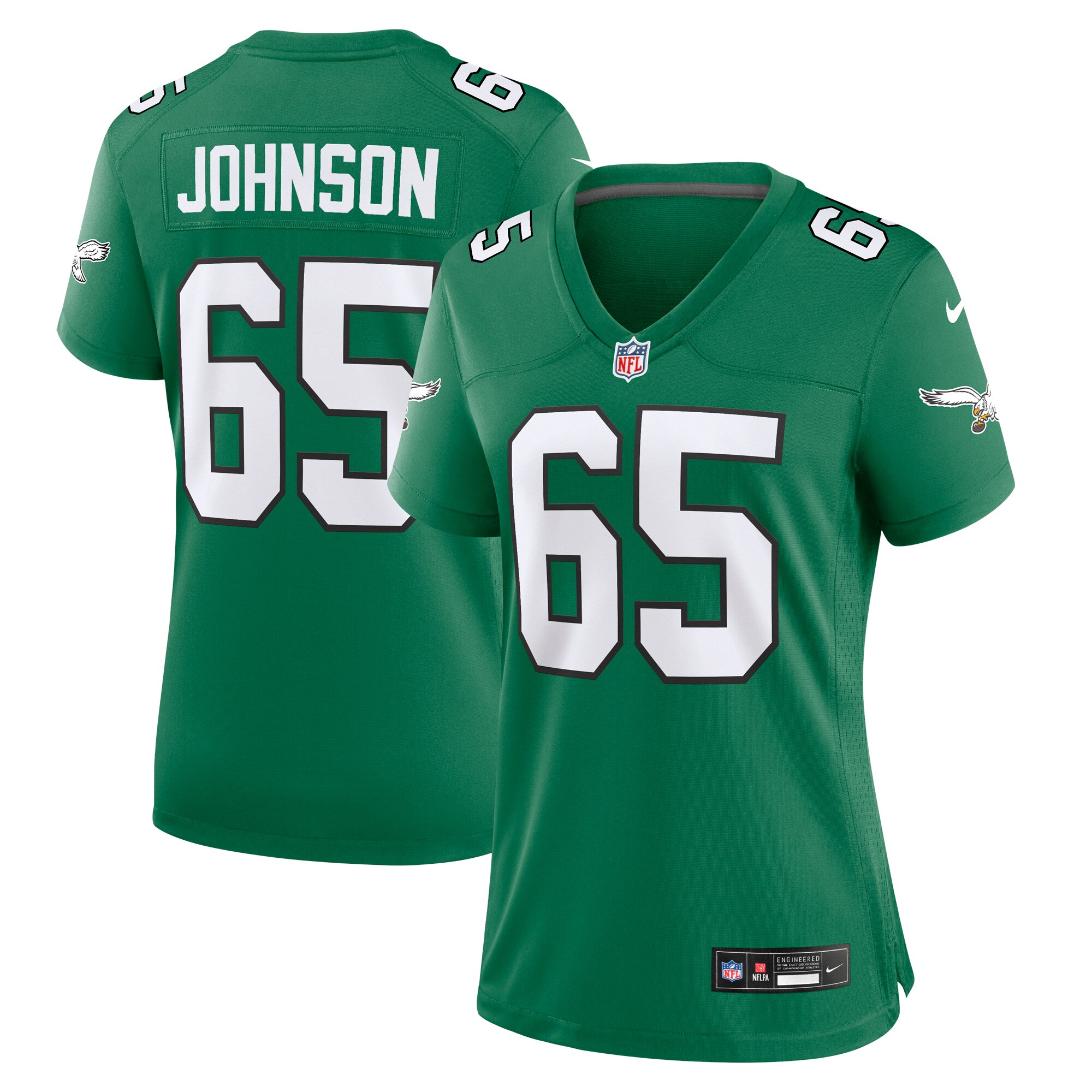 womens nike lane johnson kelly green philadelphia eagles alternate game jersey | NFL Jerseys & Hats Collection at Eagles Jerseys