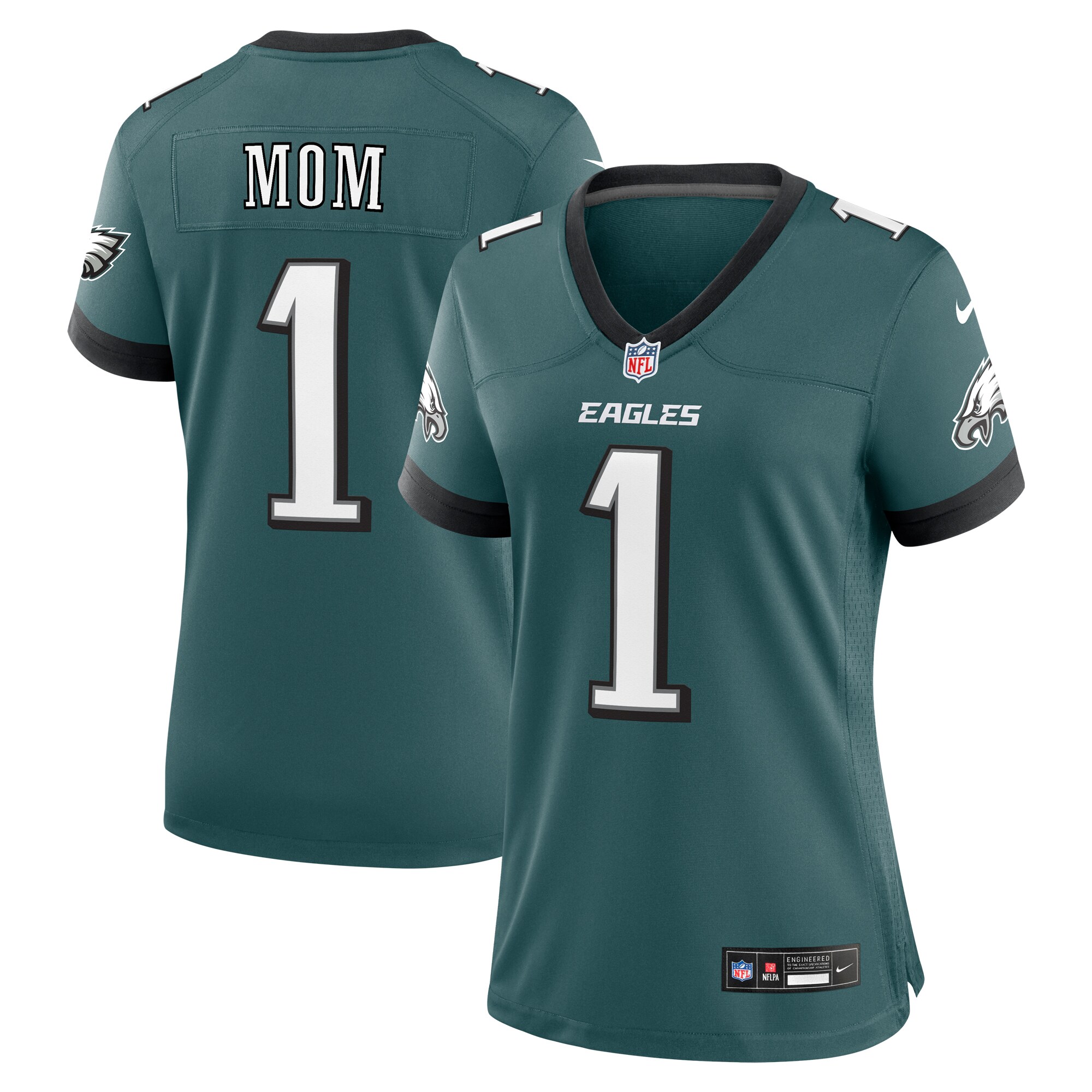 womens nike midnight green philadelphia eagles 1 mom game jersey | NFL Jerseys & Hats Collection at Eagles Jerseys