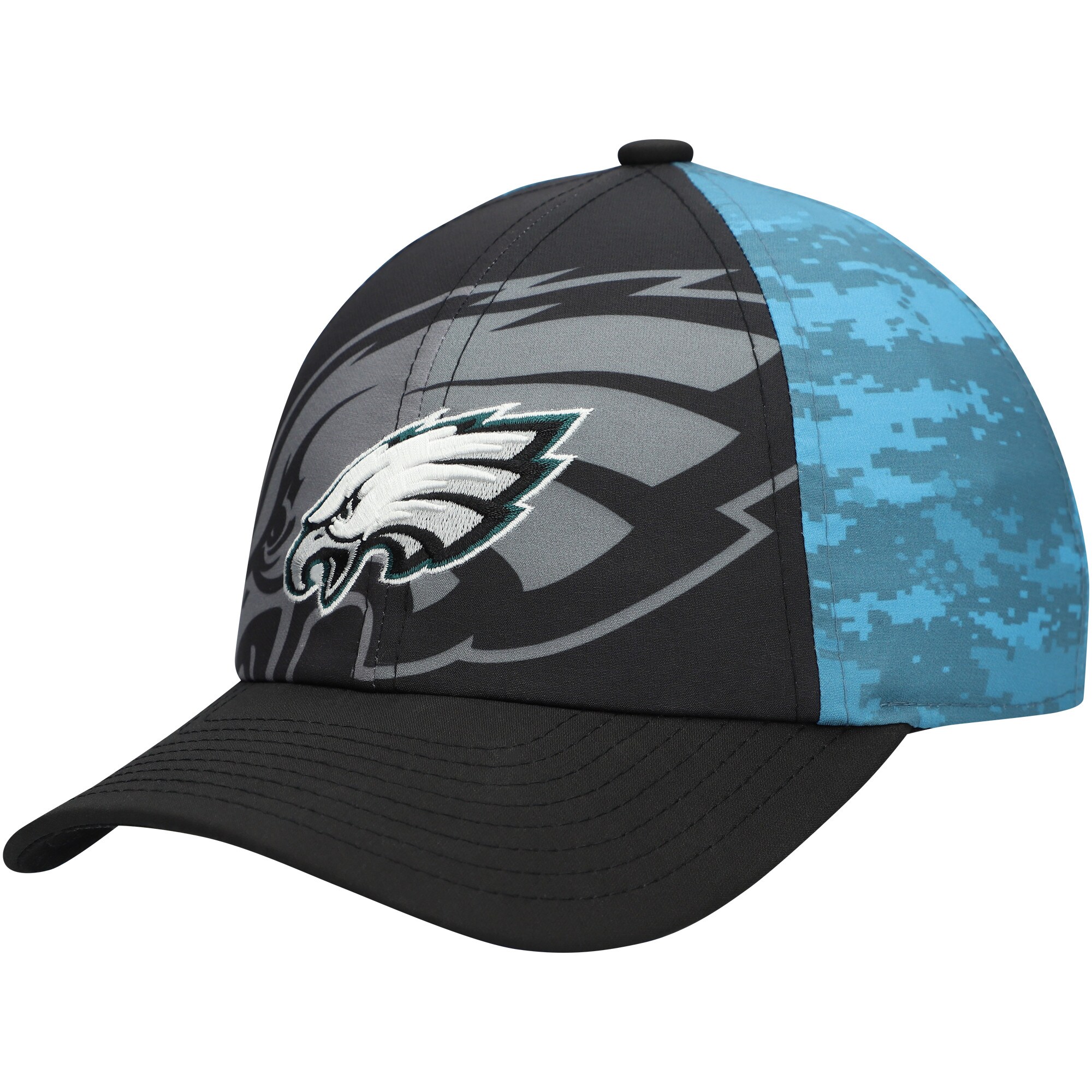 youth blackmidnight green philadelphia eagles combine two-tone adjustable hat | NFL Jerseys & Hats Collection at Eagles Jerseys