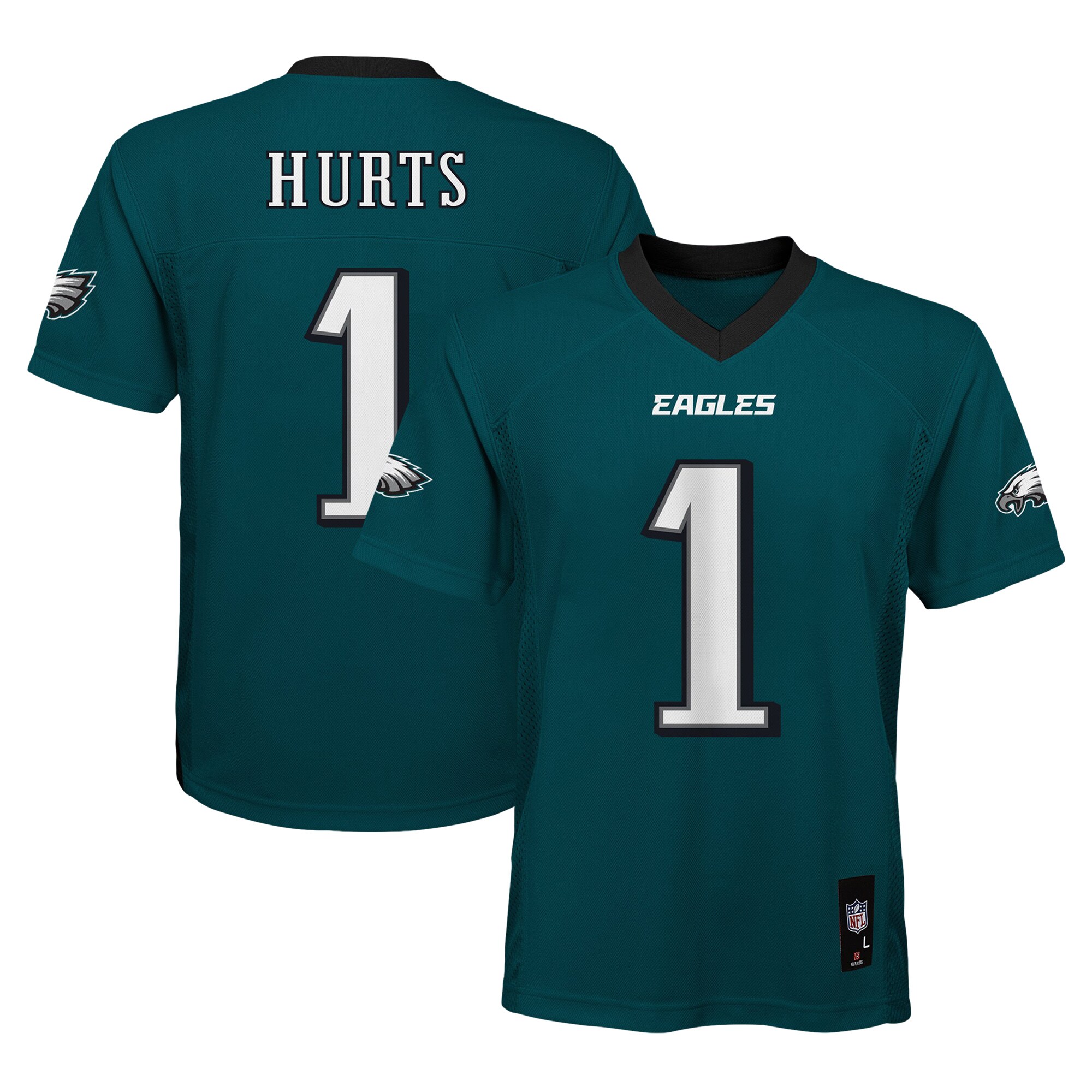 youth jalen hurts midnight green philadelphia eagles replica player jersey | NFL Jerseys & Hats Collection at Eagles Jerseys