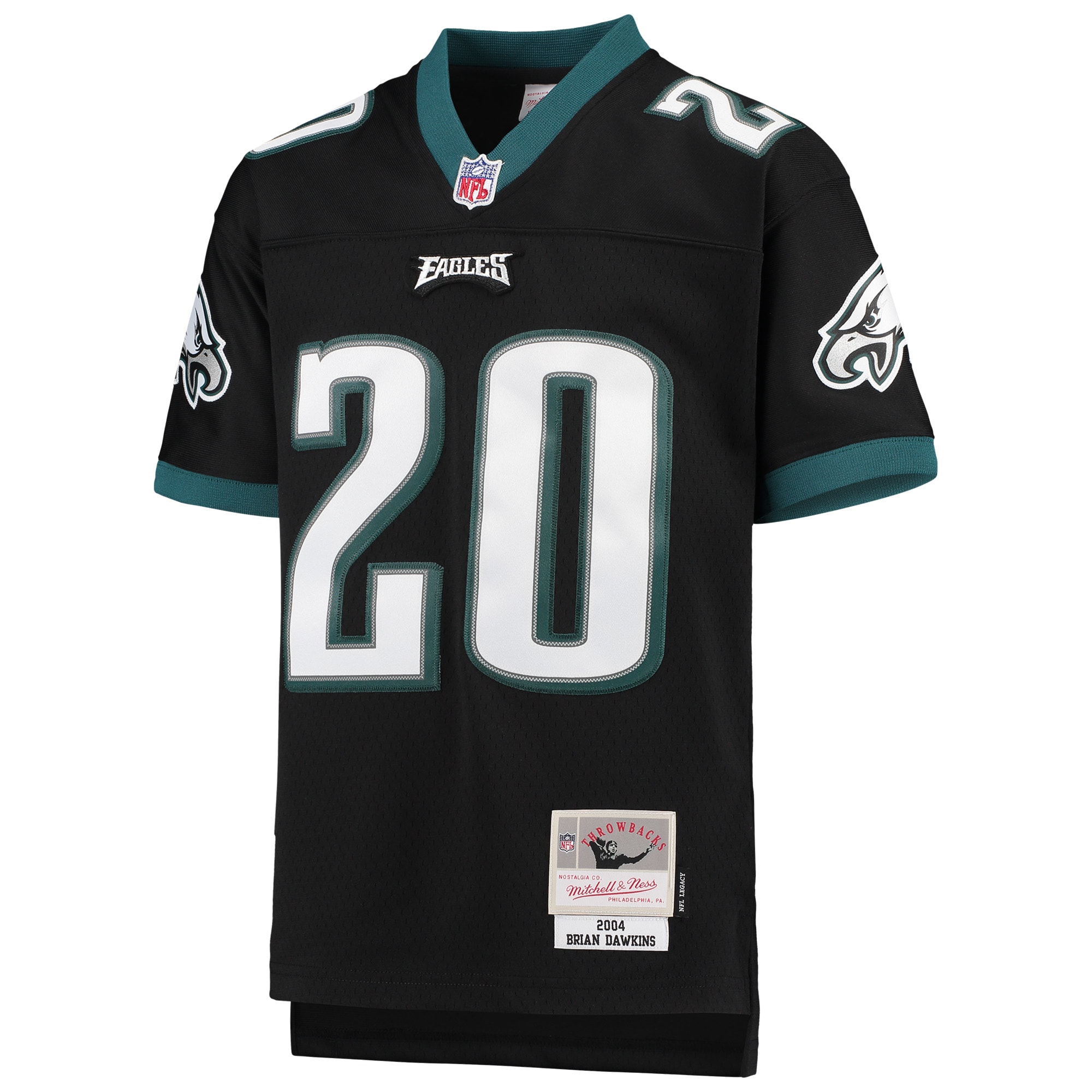 youth mitchell  ness brian dawkins black philadelphia eagles 2004 legacy retired player jersey | NFL Jerseys & Hats Collection at Eagles Jerseys