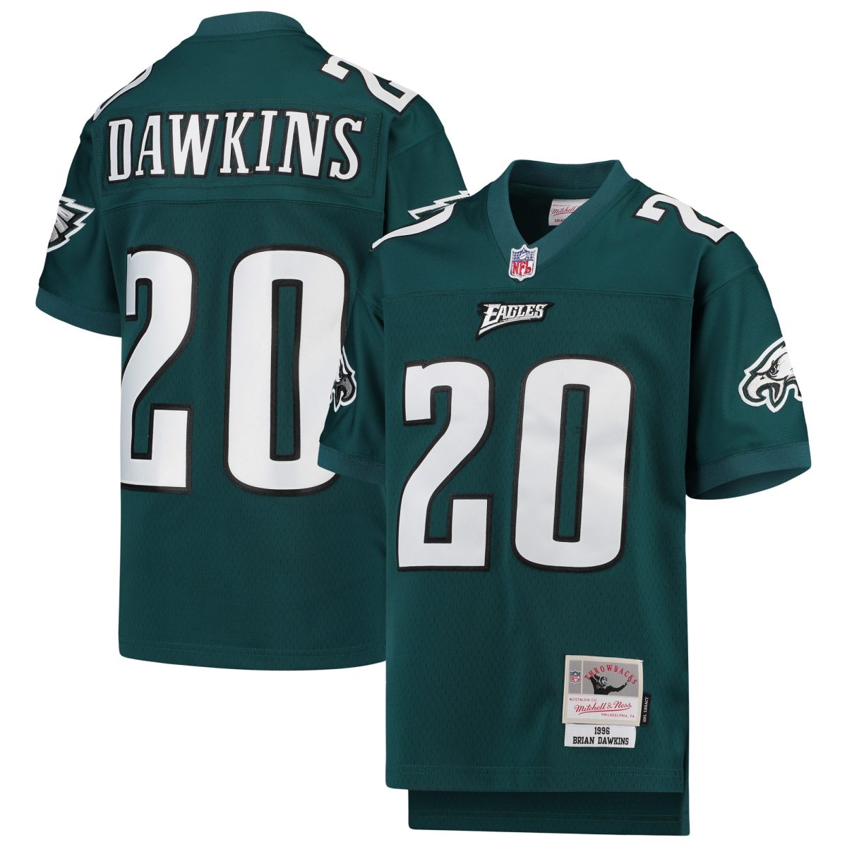 youth mitchell  ness brian dawkins midnight green philadelphia eagles 2004 legacy retired player jersey | NFL Jerseys & Hats Collection at Eagles Jerseys