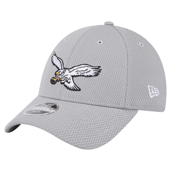 youth new era gray philadelphia eagles main 9forty adjustable hat | NFL Jerseys & Hats Collection at Eagles Jerseys