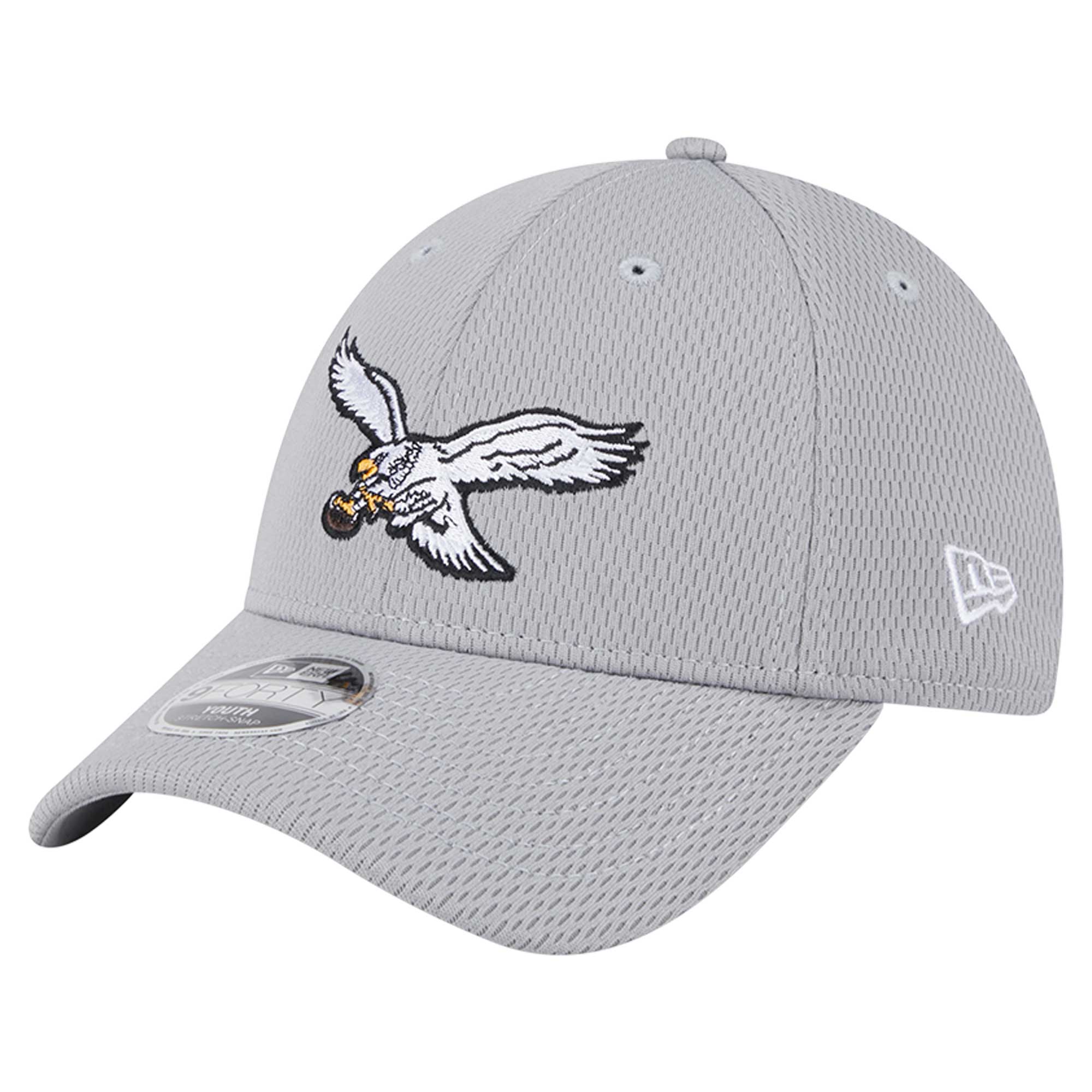 youth new era gray philadelphia eagles main 9forty adjustable hat | NFL Jerseys & Hats Collection at Eagles Jerseys