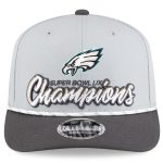 youth new era graycharcoal philadelphia eagles super bowl lix champions locker room trophy collection 9seventy rope adjustable hat | NFL Jerseys & Hats Collection at Eagles Jerseys