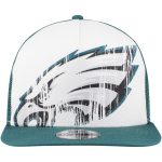 youth new era whitemidnight green philadelphia eagles distressed 9fifty a-frame snapback hat | NFL Jerseys & Hats Collection at Eagles Jerseys