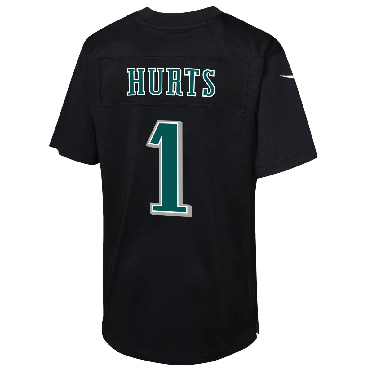 youth nike jalen hurts carbon black philadelphia eagles super bowl lix patch fashion game player jersey | NFL Jerseys & Hats Collection at Eagles Jerseys