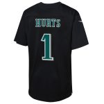 youth nike jalen hurts carbon black philadelphia eagles super bowl lix patch fashion game player jersey | NFL Jerseys & Hats Collection at Eagles Jerseys